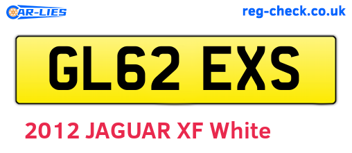GL62EXS are the vehicle registration plates.