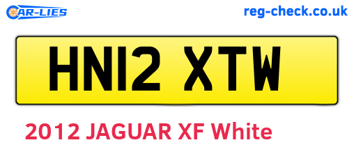 HN12XTW are the vehicle registration plates.