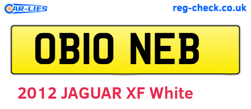 OB10NEB are the vehicle registration plates.