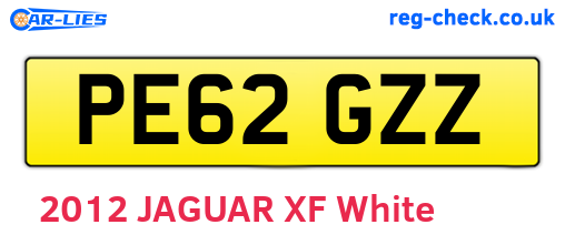 PE62GZZ are the vehicle registration plates.