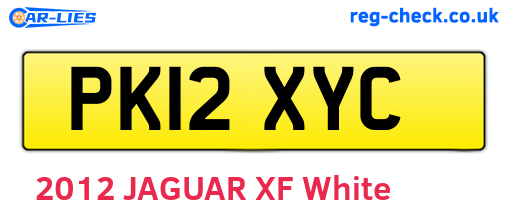 PK12XYC are the vehicle registration plates.