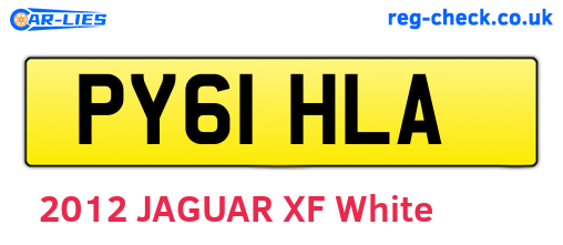 PY61HLA are the vehicle registration plates.