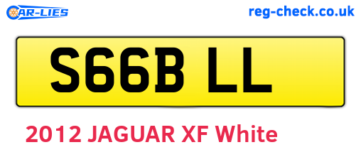 S66BLL are the vehicle registration plates.