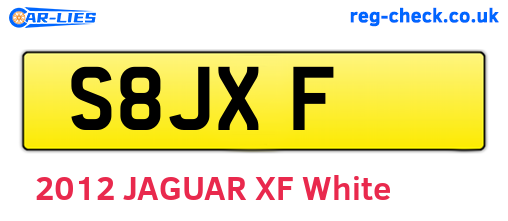 S8JXF are the vehicle registration plates.