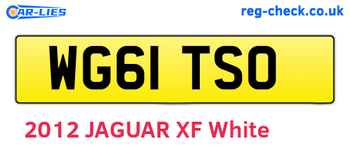 WG61TSO are the vehicle registration plates.