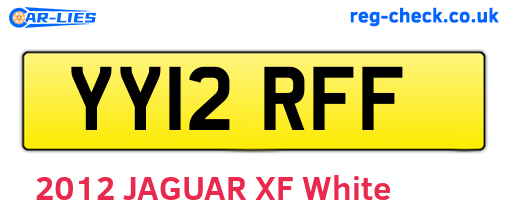 YY12RFF are the vehicle registration plates.