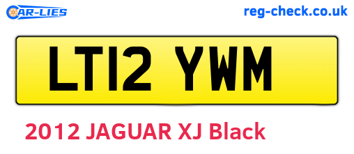 LT12YWM are the vehicle registration plates.