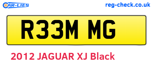 R33MMG are the vehicle registration plates.