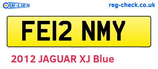 FE12NMY are the vehicle registration plates.