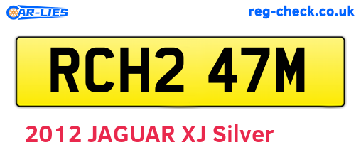 RCH247M are the vehicle registration plates.