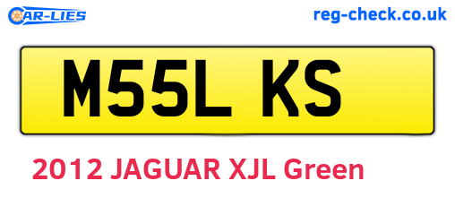 M55LKS are the vehicle registration plates.