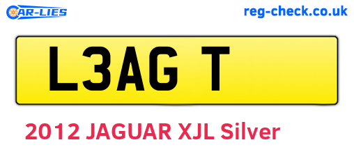L3AGT are the vehicle registration plates.