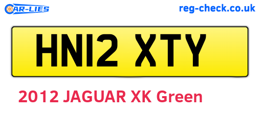 HN12XTY are the vehicle registration plates.