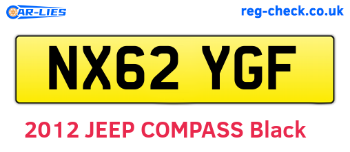 NX62YGF are the vehicle registration plates.