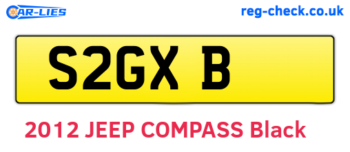 S2GXB are the vehicle registration plates.