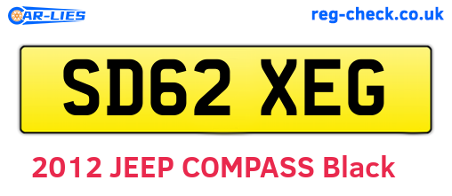 SD62XEG are the vehicle registration plates.