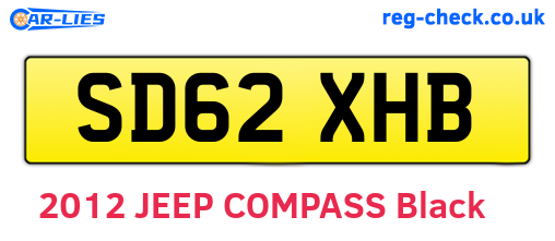 SD62XHB are the vehicle registration plates.