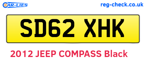 SD62XHK are the vehicle registration plates.