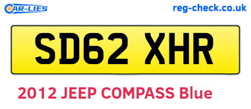 SD62XHR are the vehicle registration plates.
