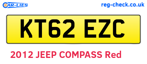 KT62EZC are the vehicle registration plates.