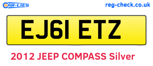 EJ61ETZ are the vehicle registration plates.