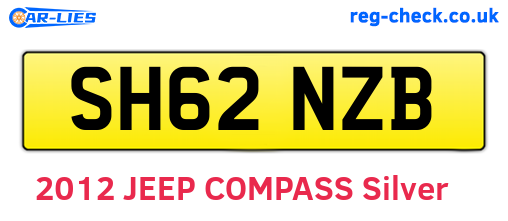 SH62NZB are the vehicle registration plates.