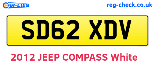 SD62XDV are the vehicle registration plates.
