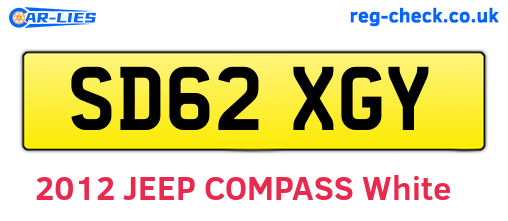SD62XGY are the vehicle registration plates.