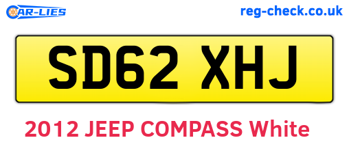 SD62XHJ are the vehicle registration plates.
