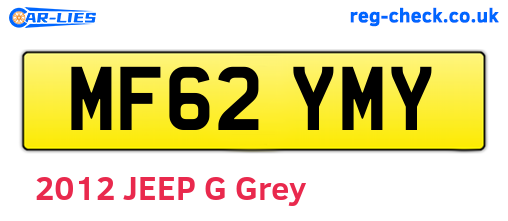 MF62YMY are the vehicle registration plates.