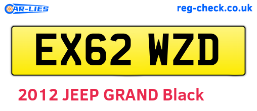 EX62WZD are the vehicle registration plates.