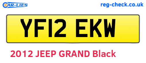 YF12EKW are the vehicle registration plates.