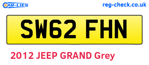 SW62FHN are the vehicle registration plates.