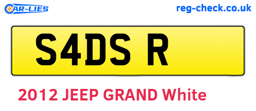 S4DSR are the vehicle registration plates.