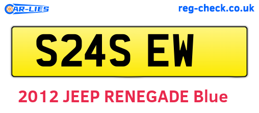 S24SEW are the vehicle registration plates.