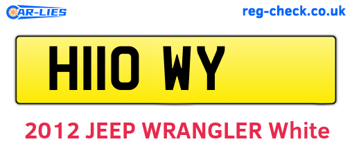 H11OWY are the vehicle registration plates.