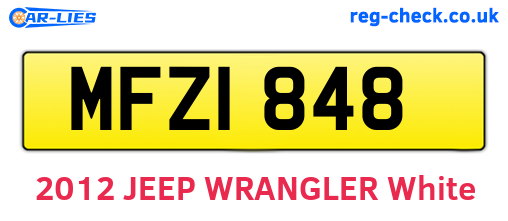 MFZ1848 are the vehicle registration plates.