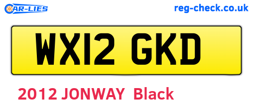 WX12GKD are the vehicle registration plates.