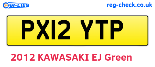 PX12YTP are the vehicle registration plates.