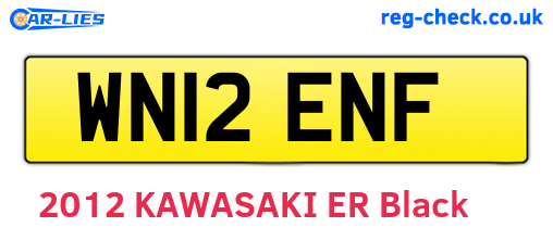 WN12ENF are the vehicle registration plates.