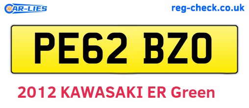 PE62BZO are the vehicle registration plates.