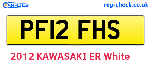 PF12FHS are the vehicle registration plates.