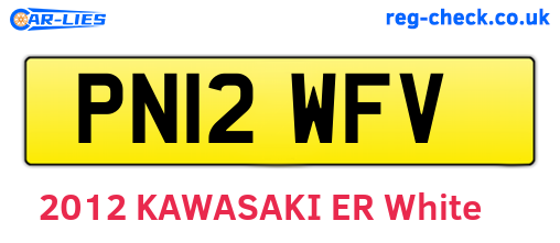 PN12WFV are the vehicle registration plates.