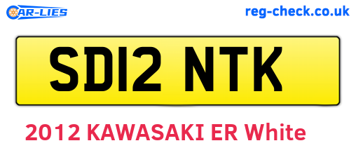 SD12NTK are the vehicle registration plates.
