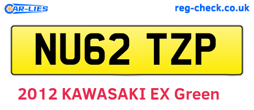NU62TZP are the vehicle registration plates.