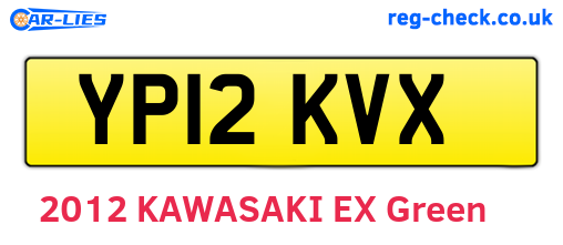 YP12KVX are the vehicle registration plates.