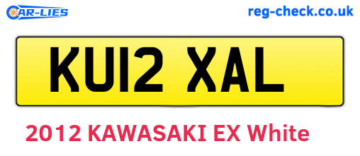 KU12XAL are the vehicle registration plates.