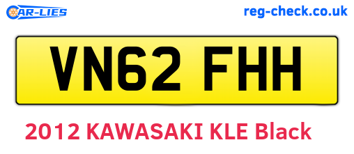 VN62FHH are the vehicle registration plates.