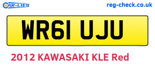 WR61UJU are the vehicle registration plates.