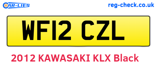 WF12CZL are the vehicle registration plates.